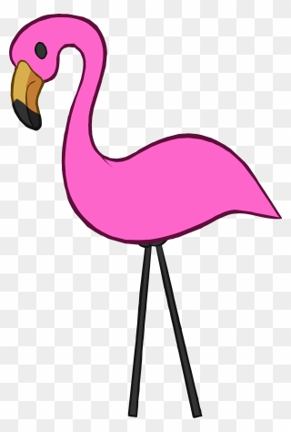 Pink Flamingo Icon, Transparent Png - Hot Pink Flamingo Clipart