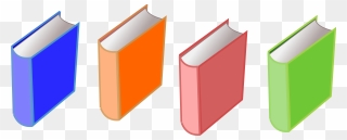 Row Of Books Clipart , Png Download - 4 Books Clipart Transparent Png
