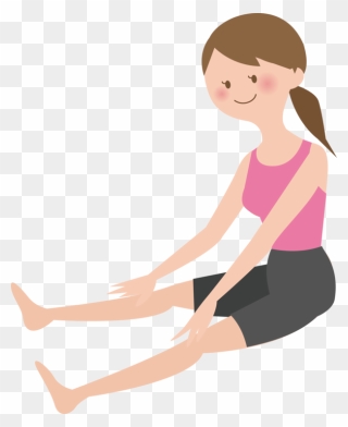 Thigh,arm,shoe - Stretching Clipart Png Transparent Png