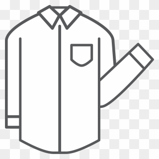 Dress Shirt Clothing Clipart - Png Download