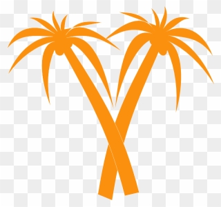 V Shaped Palm Tree Clipart