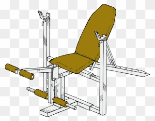 Exercise Bench Svg Clip Arts - Bench - Png Download