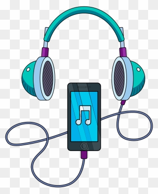 Music Player And Headphones Clipart