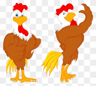 Best Funny Turkey Clipart Farm Birds Bird Images - Chicken And Human Cartoon - Png Download