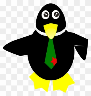Penguin, Clever, Tie, Funny, Animal, Cute - Pinguim De Gravata Clipart