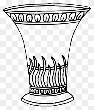 Jar Drawing - Line Drawing Vase Clipart