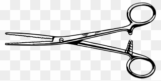 Shears Drawing Clipart - Tongs And Forceps Drawing - Png Download