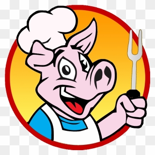 Cartoon Bbq Pig Logos Related Keywords & Suggestions - Pig Chef Cartoon Logo Clipart