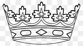 Transparent King Crown Png - Crown Black And White Clipart Png