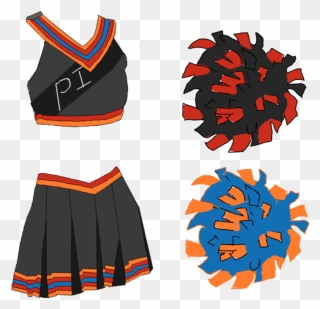 Cheerleading Uniforms Png - Cheerleader Outfit Drawing Clipart