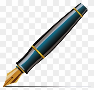 Fountain Pen Ballpoint Pen Quill Clip Art - Ink Pen Vector Png Transparent Png