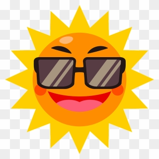 Sun Sunglasses Clipart - Clima En Frances Para Niños - Png Download