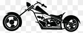 Chopper Motorcycle Silhouette Png Clipart