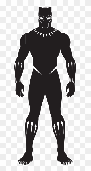 Panther Clipart Superhero, Picture - Easy Black Panther Drawing - Png Download