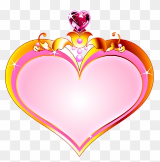 #heart #queen #crown #princess #love #royal #♥ #♡ #♔ - Heart Clipart