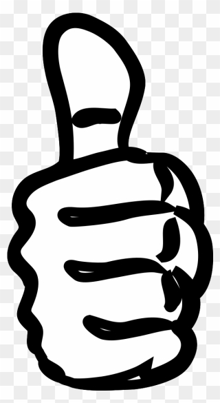 White Black Thumbs Up Svg Clip Arts - Thumbs Up Clipart - Png Download