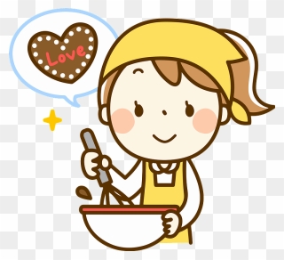 Valentine"s Day Cooking Girl Clipart - Cartoon Washing The Toilet - Png Download