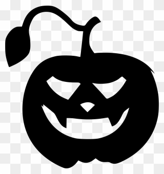 Jack O" Lantern Halloween Pumpkin Computer Icons Clip - Pumpkin Halloween Clipart Black And White - Png Download