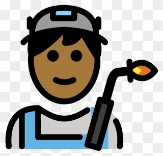 Factory Worker Emoji Clipart - Emoji - Png Download