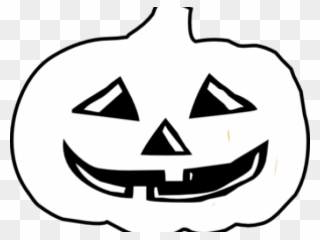 Jack O Lantern Clipart - Halloween Pumpkin Black And White Clipart - Png Download