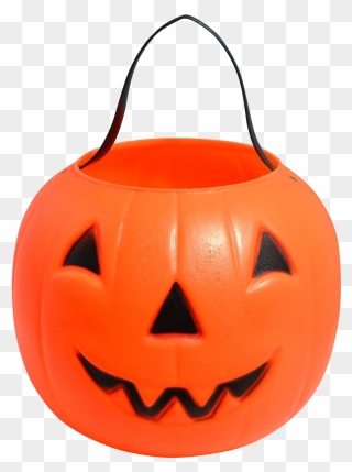 Bucket Clipart Halloween - Pumpkin Halloween Candies Png Transparent Png
