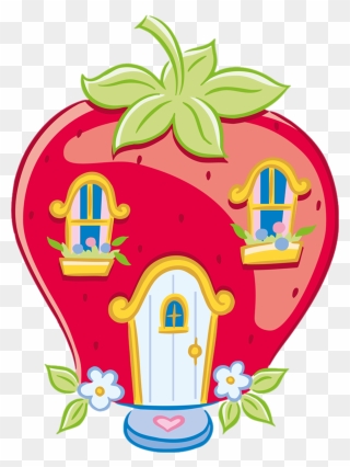 Strawberry Shortcake Cartoon House Clipart