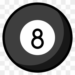 Pool 8 Ball Emoji Clipart - Pool - Png Download