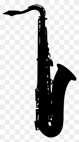 Saxophone Noir Et Blanc Clipart