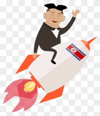 Rocket Launch Cliparts - Man On A Rocket Clipart - Png Download