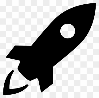 Spaceship Clipart Missile Launch - Rocket Icon Png Transparent Png