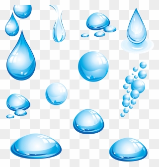 Waterdrop Clipart Single Raindrop - Blue Water Drop Png Transparent Png