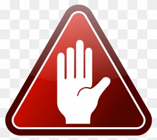 Transparent Stop Sign Png - Hand Stop Clipart