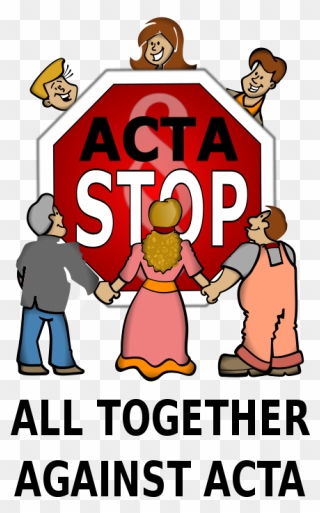 Stop Acta - Traffic Sign Clipart