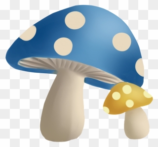 Beautiful Cute Mushrooms Cartoon Mushroom Free Clipart - Shiitake - Png Download