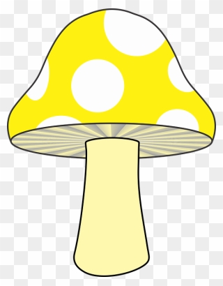 Mushroom Clipart Yellow Mushroom - Yellow Mushroom Clipart - Png Download