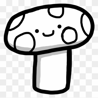 Transparent Cute Mushroom Clipart - Cute Mushroom Cartoon - Png Download