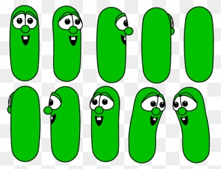 Transparent Cucumber Clipart - Larry The Cucumber Clipart - Png Download