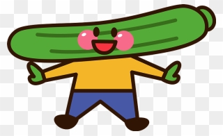 Cucumber Character Clipart - Cucumber - Png Download