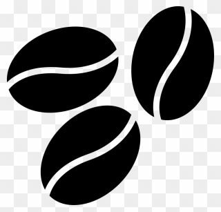 - Coffee Bean Clipart Black And White , Png Download - Coffee Beans Clipart Black And White Transparent Png