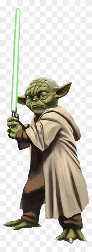 Master Yoda Png Clipart - Transparent Background Yoda Lightsaber Png