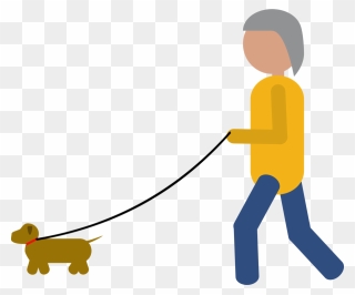 Dog Walking,canidae,tail - Human And Dog Png Vector Clipart