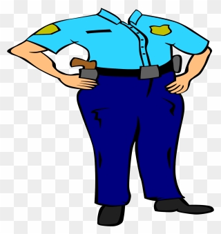 Police Man Drawing Clipart Best - Police Uniform Clipart - Png Download