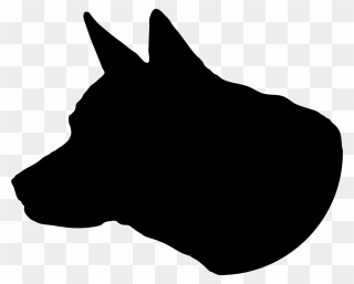 Bull Terrier Newfoundland Dog Silhouette Clip Art - Silueta De Cabeza De Perro - Png Download
