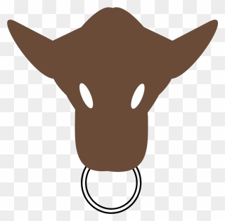 Bull Head Silhouette - Silhouette Bull Head Bull Clipart