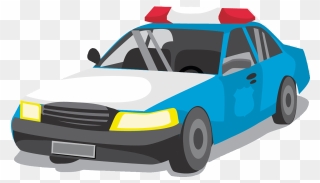 Taxi Driving Icon - Clipart Police Car Icon - Png Download