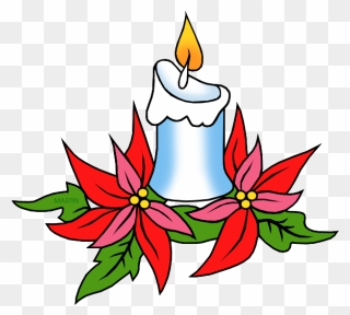 Christmas Clip Art By Phillip Martin, Christmas Candle - Christmas Clipart Candle - Png Download