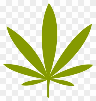 Weed Leaf Png File Simple Marijuana Leaf - Simple Drawing Of Weed Clipart