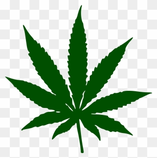 Orange Marijuana Leaf Clipart
