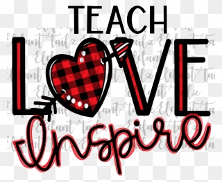 Teach Love Inspire - Graphic Design Clipart