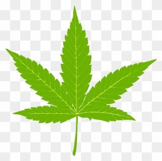 Transparent Hemp Clipart - Cannabis Leaf Clipart - Png Download
